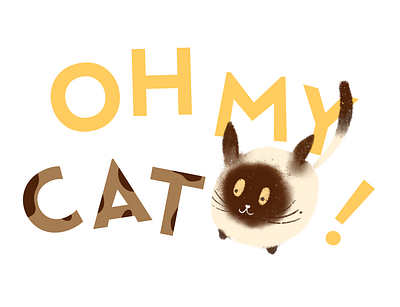 cat design illustration logo