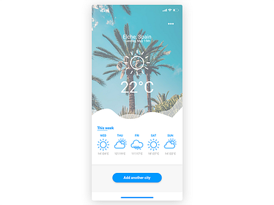 Weather adobexd dailyui user interface weather