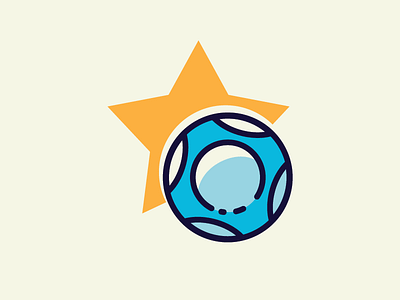 Lotto Logo Icon concept ball flat icon illustration logo lotto star