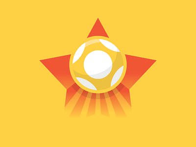 Lotto Logo Icon concept 3 ball icon logo lottery lotto orange rays star yellow