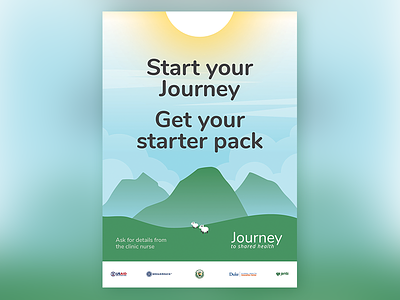 Journey A2 poster series - Noon africa flat illustration mountains noon poster poster art poster collection