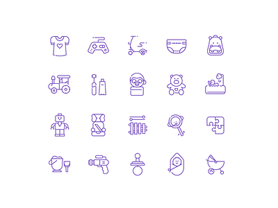 Icons for babies