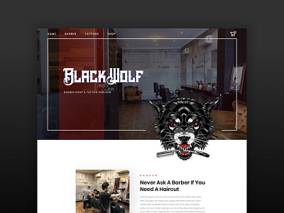 Black Wolf Collective design ui ux wolf