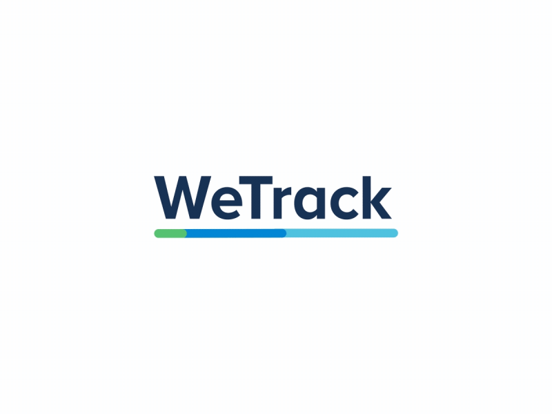 WeTrack Logo Intro after effects animated logo animation client work custom intro logo logo animation logo intro motion graphics