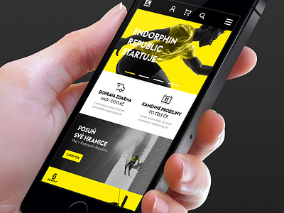 Endorphin Republic website e commerce mobile responsive uidesign webdesign website