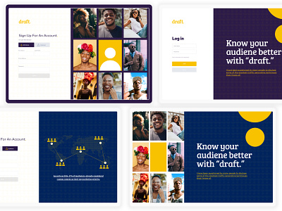 Draft Login brand identity branding design illustration ui uiux ux web design