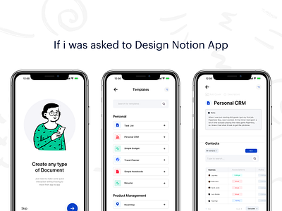 If i was asked to DESIGN NOTION APP