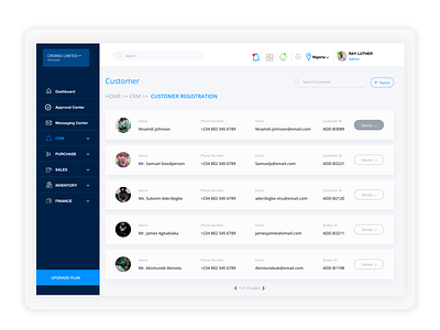 cloudenly Dashboard screens messaging uiux userinterface