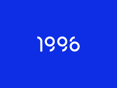 1996 1996 logo typography