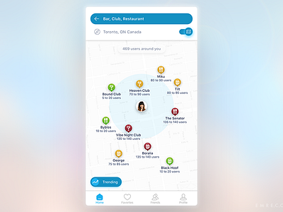 URSPOT Mobile App Daytime UI