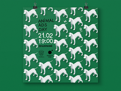 Animal Ads Day poster ads animals cinema colors facebook graphic design poster social social ads