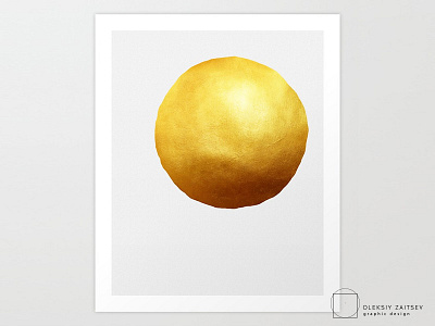 The Sun art print collage day digital gold japan minimalism morning paper rise rising sun