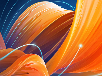 Digital abstract 3d abstract cinema 4d colors digital graphic design illustration light orange