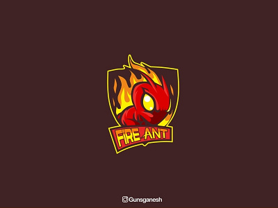 Fireant artwork brand design esport forsale identity illustration logo
