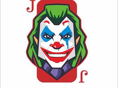 Joker (joaquin phoenix version) badge badge logo badgedesign cartoon char classic dailylogo dcu dcuniverse design esport graphic head identity illustration joaquinphoenix joker logo mascot