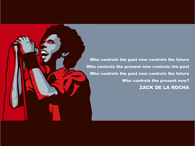 Zack art artwork brand cartoon char design forsale graphic identity illustration logo rage againts the machine vector zack de la rocha