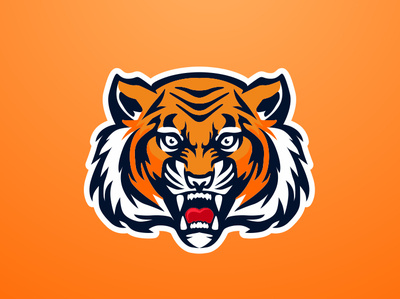 Tiger tiger forsale branding vector badgedesign mascot char graphic artwork illustration brand identity design logo