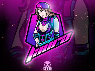 laura badge badgedesign brand branding char design esport esportlogo esports freefire freefirebattleground graphic identity mascot vector