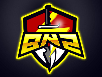 Bn2 team badge badge logo badgedesign branding design esport esports logo graphic identity logo mascot mobile legend vector