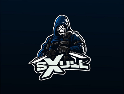 sxull char esport esportlogo graphic logo logodesign mascot skull vector