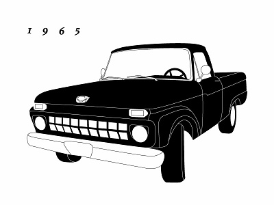 1965 Ford 1965 illustration truck