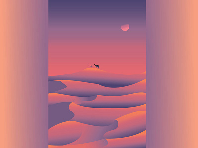 Desert Sunset surrealism