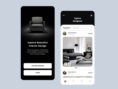 Interior Design app app design ui ux