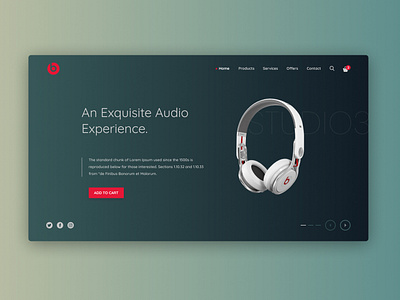 Beat by dre web page ui ux web