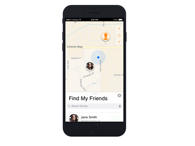 Find My Friends Redesign