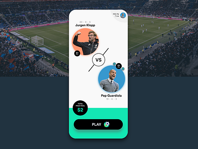 Mobile football game with a prize pool!