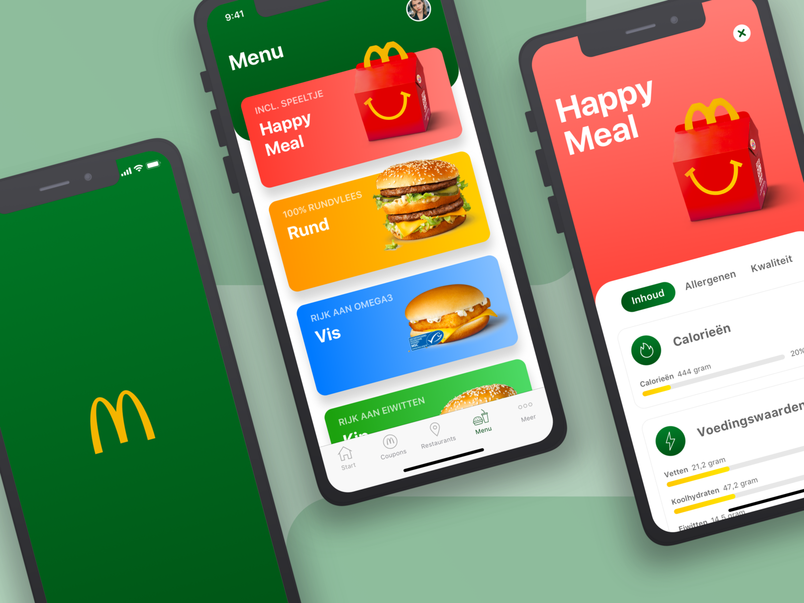 McDonalds App Redesign by Rinze van der Brug on Dribbble