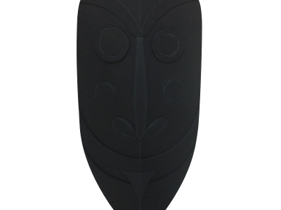 Mask 2 africa art black blackandwhite cardboard handmade kadapak mask oceamia sculpture visualart