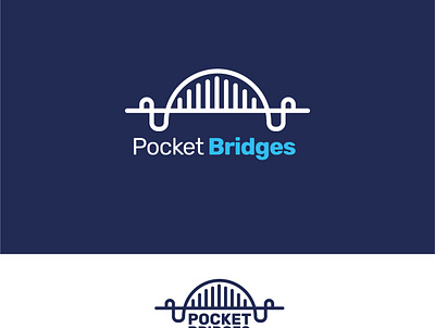 Bridge logo design. branding bridge design icon illustration logo symbol vector