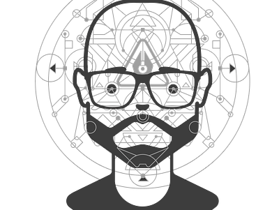 My vector head self portrait avatar branding csaba design face head icon illustration isolated kubanek logo me the face vector