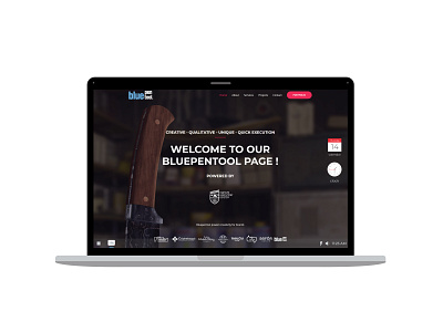 Bluepentool website design