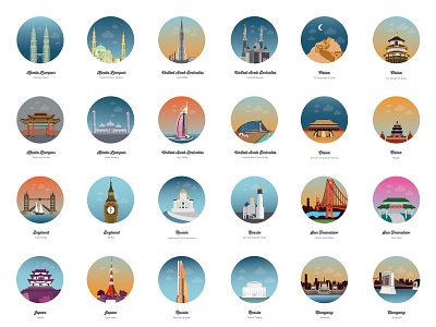 Most popular buildings in the world