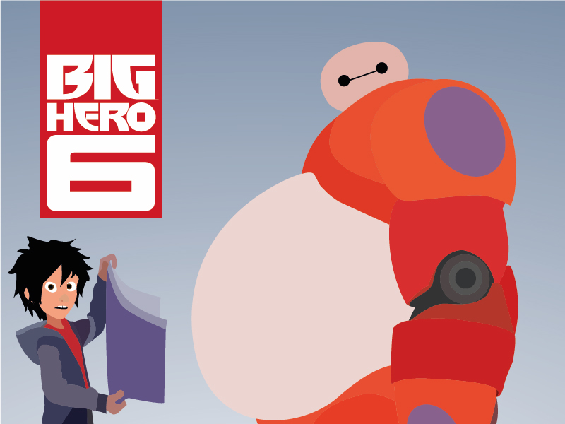 Big hero 6 vector poster by Bluepentool Design & Sell T-shirts on Dribbble