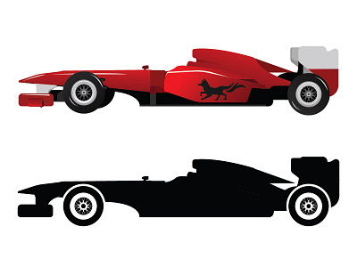 Formula1 Red Car Design