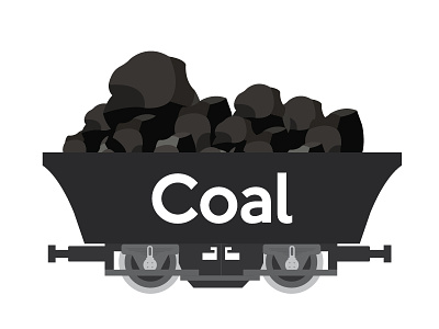 Pile of charcoal,Coal Mine Wagon