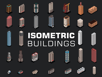 Isometric 3d Buildings