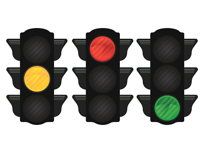 Traffic light with Yellow,Red,Green light