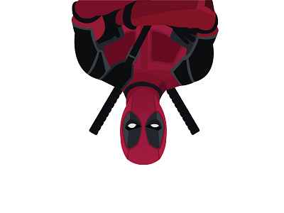 Deadpool 2 body brave cape cartoon character comic concept costume deadpool face superhero vector