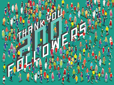 Thank you for following me! follow follower friend illustration like public social subscribe symbol thank trendy user