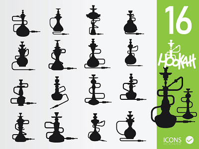 Shisha Hookah Icons