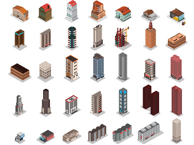 Isometric buildings