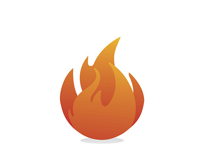 Flame icon vector