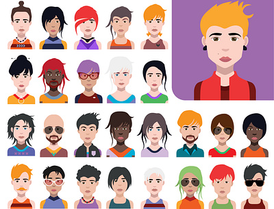 New avatar set avatar avatar icons avatars vectors