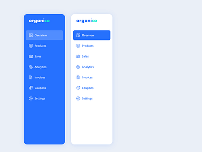 Dashboard Navigation Drawers app blue blue and white dash dashboard dashboard ui design logo menu menubar minimal navbar navigation navigation bar navigation menu organic overview settings ui ux