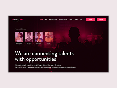talent2celeb - UI Concept