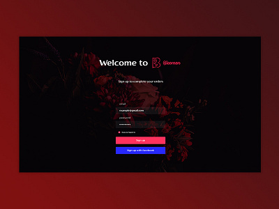 Bleemen Sign Up UI Concept concept design signin ui